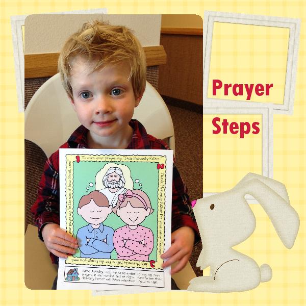 Steps to Prayer poster or color page