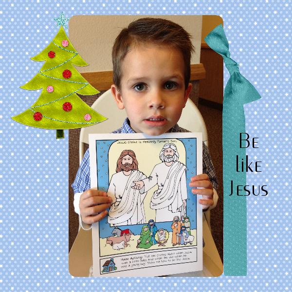 Activity Jesus’s Birth – Jesus Christ Is Heavenly Father’s Son – poster or coloring page