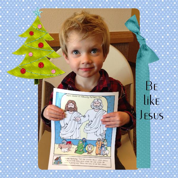 Jesus's Birth: Jesus is Heavenly Father's Son poster or coloring page