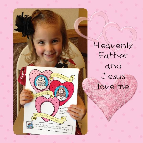 Little LESSON LIFESAVERS “I Love Heavenly Father and Jesus” photo poster or coloring page