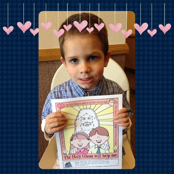 Little LESSON LIFESAVERThe Holy Ghost Helps Me poster or coloring page