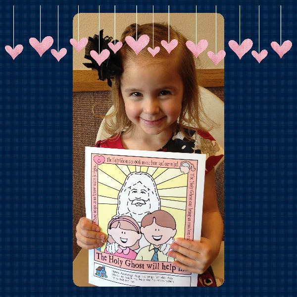The Holy Ghost Helps Me poster or coloring page