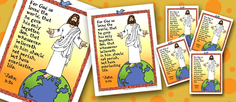 BAPTISM, FOLLOW JESUS: Bite-size Memorize Scripture Poster and Mini-lesson, John 3:16, sharing time, family home evening, LDS Primary helps, gospelgrabbag.com BAPTISM, FOLLOW JESUS: Bite-size Memorize Scripture Poster and Mini-lesson, John 3:16, sharing time, family home evening, LDS Primary helps, gospelgrabbag.com