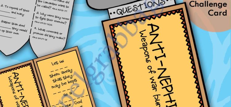 $1.50 LESSON LIFESAVER for Come Follow Me Primary and Home, family home evening, Book of Mormon study