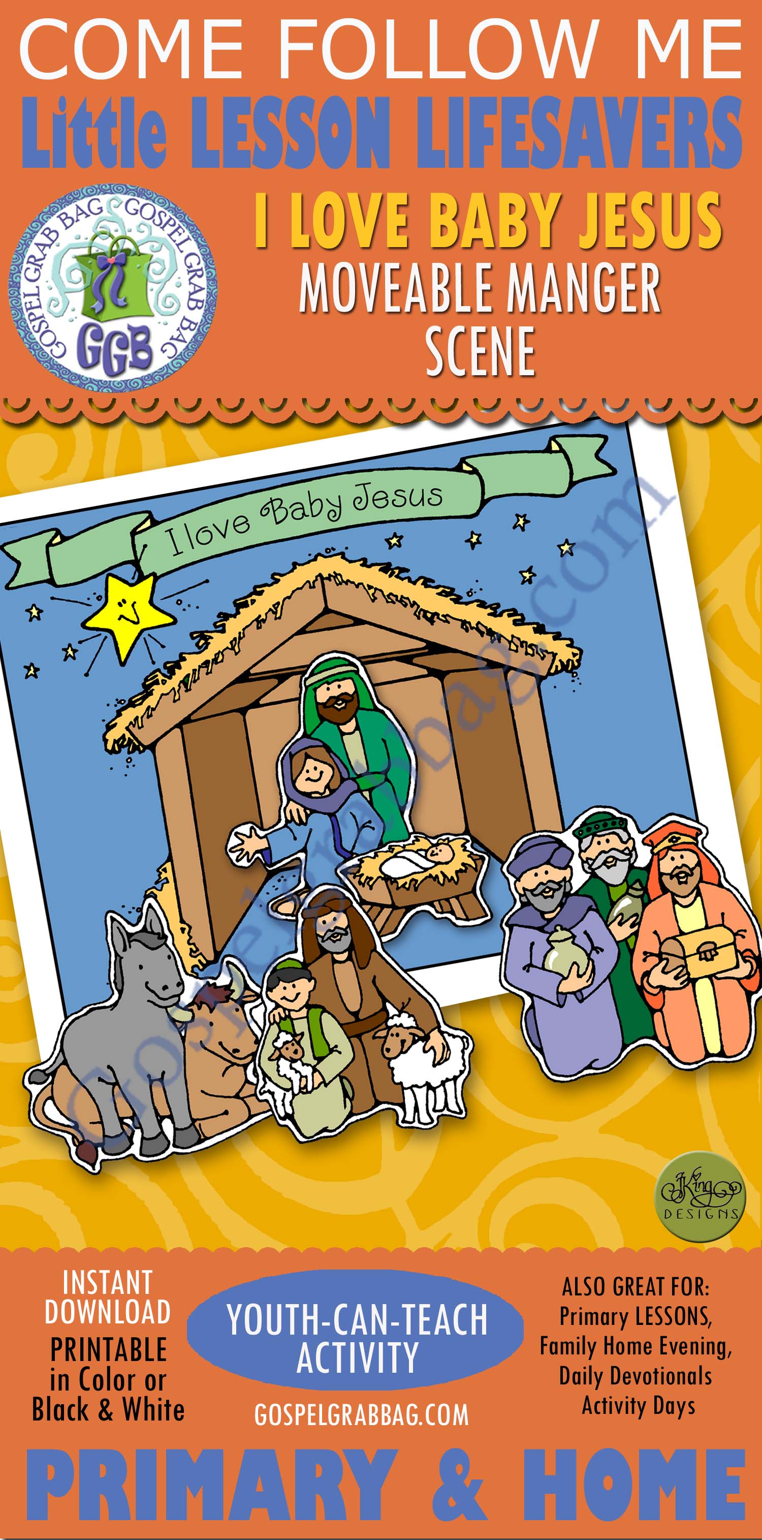 I Love Baby Jesus – Moveable Manger Scene