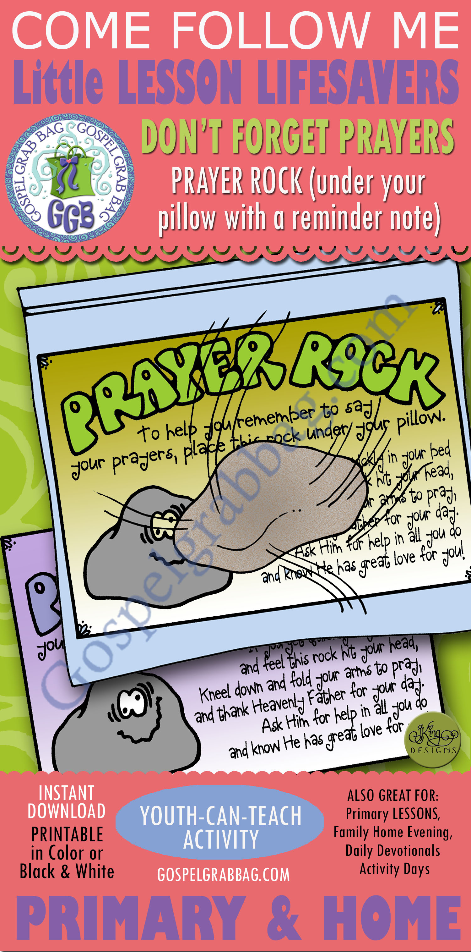 Prayer Rock and Reminder Note
