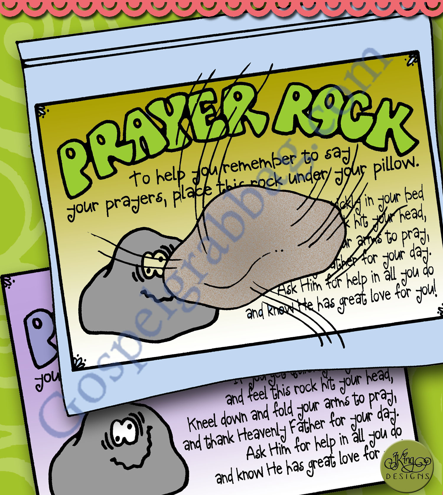 Prayer Rock and Reminder Note