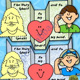 Little LESSON LIFESAVER The Holy Ghost Speaks stand-up card