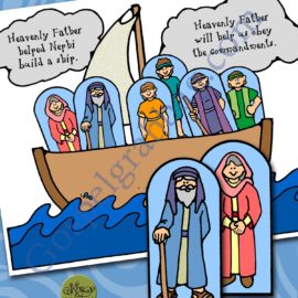 OBEDIENCE – COMMANDMENTS Activity: Heavenly Father Helps Us Obey – Nephi’s Ship (puzzle scene) for Come Follow Me Primary and Home, family home evening