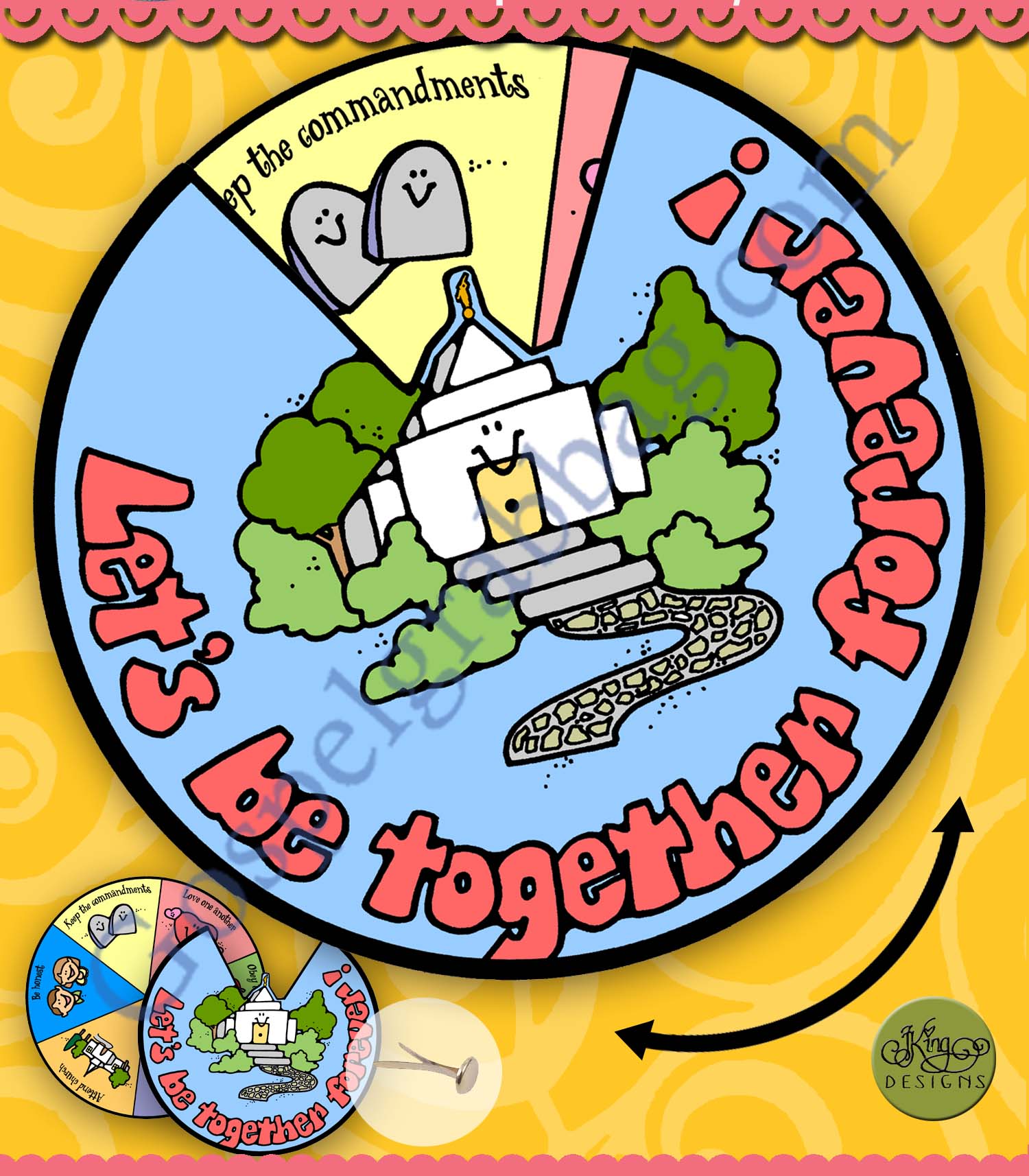 Let’s be together forever! temple eternity wheel
