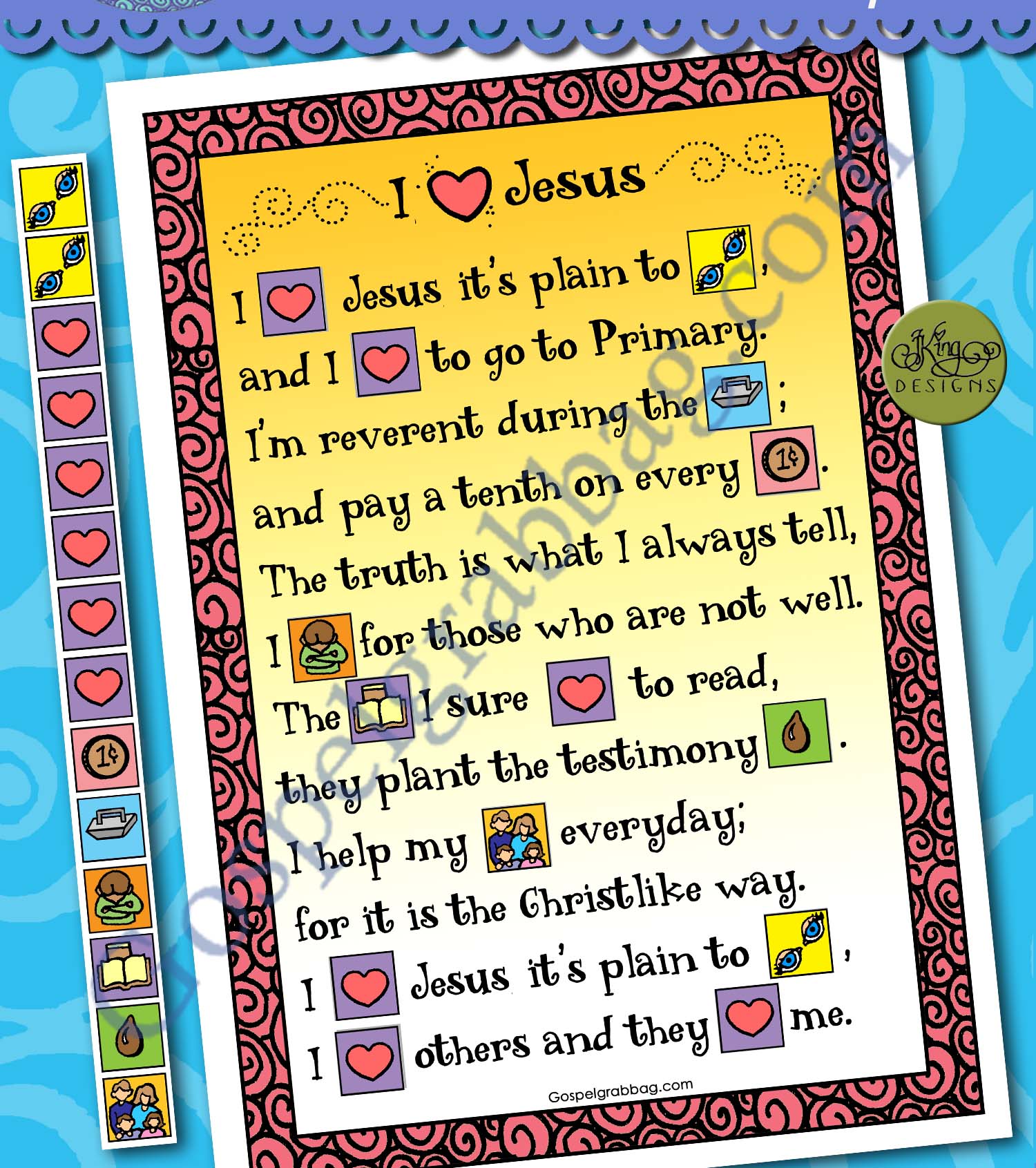 $1.50 Little LESSON LIFESAVER Activity for Come Follow Me - Primary and Home (family home evening)