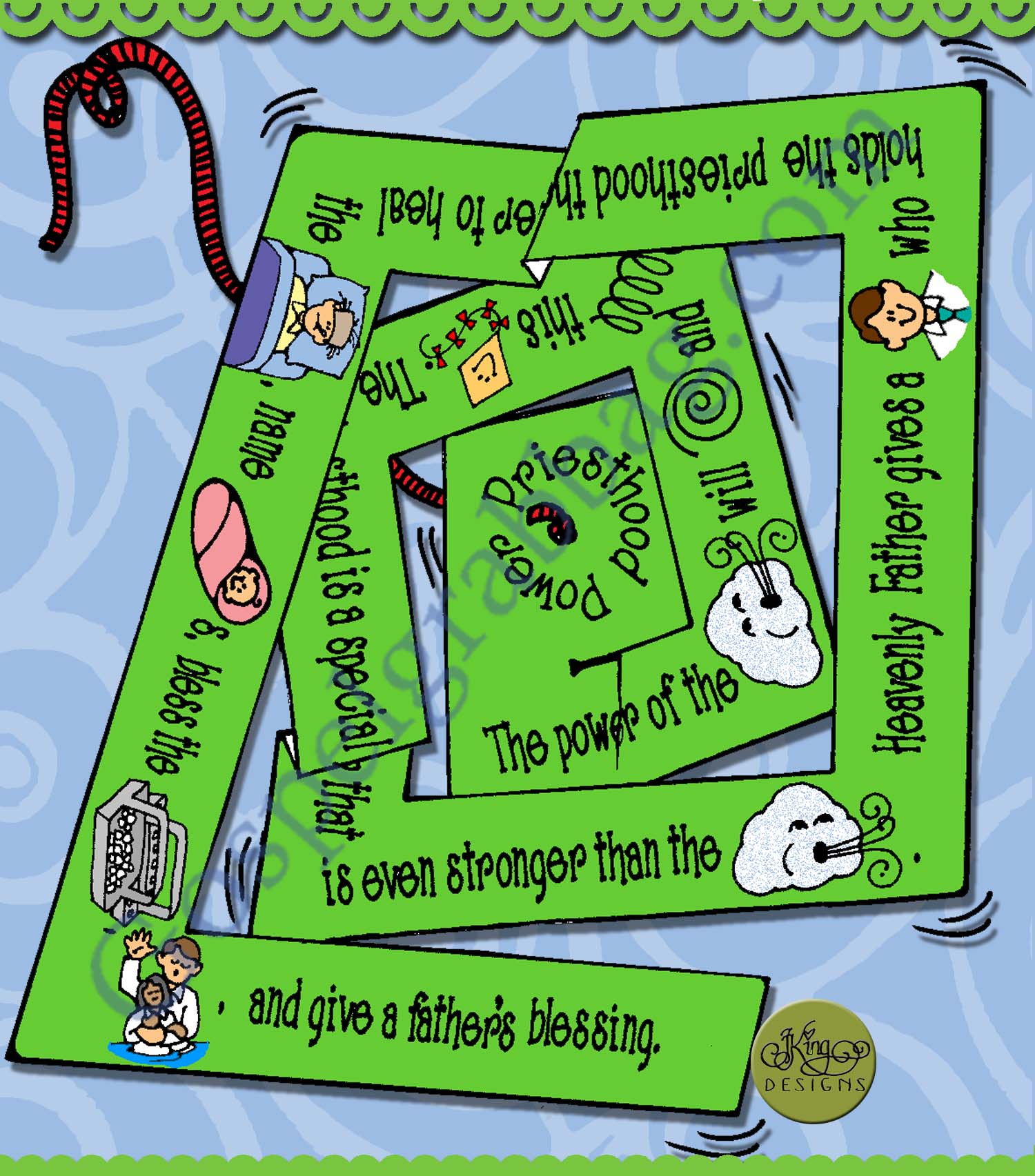 Priesthood Blessings and Ordinances spiral kite
