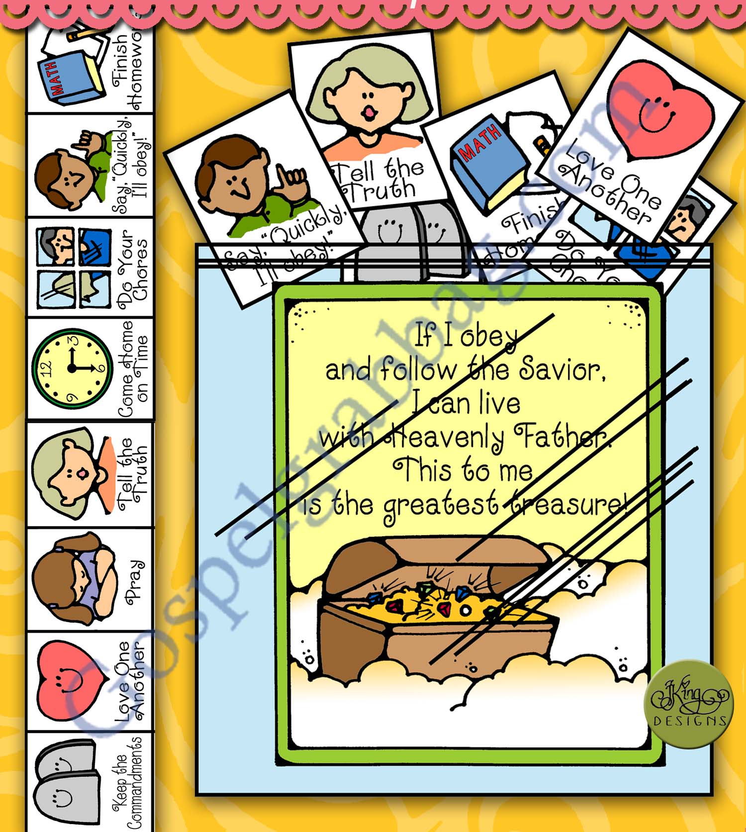$1.50 Little LESSON LIFESAVER Activity for Come Follow Me, Ages 3-7, Primary and Home, family home evening
