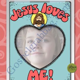 Jesus Loves Me! mirror message poster