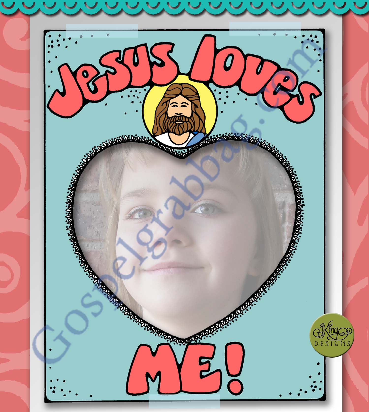 Jesus Loves Me! mirror message poster