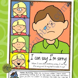 Repentance – Primary Lesson Helps – Nursery lesson 16, I Will Say I’m Sorry – Sunbeam lesson 29, I Can Say I’m Sorry