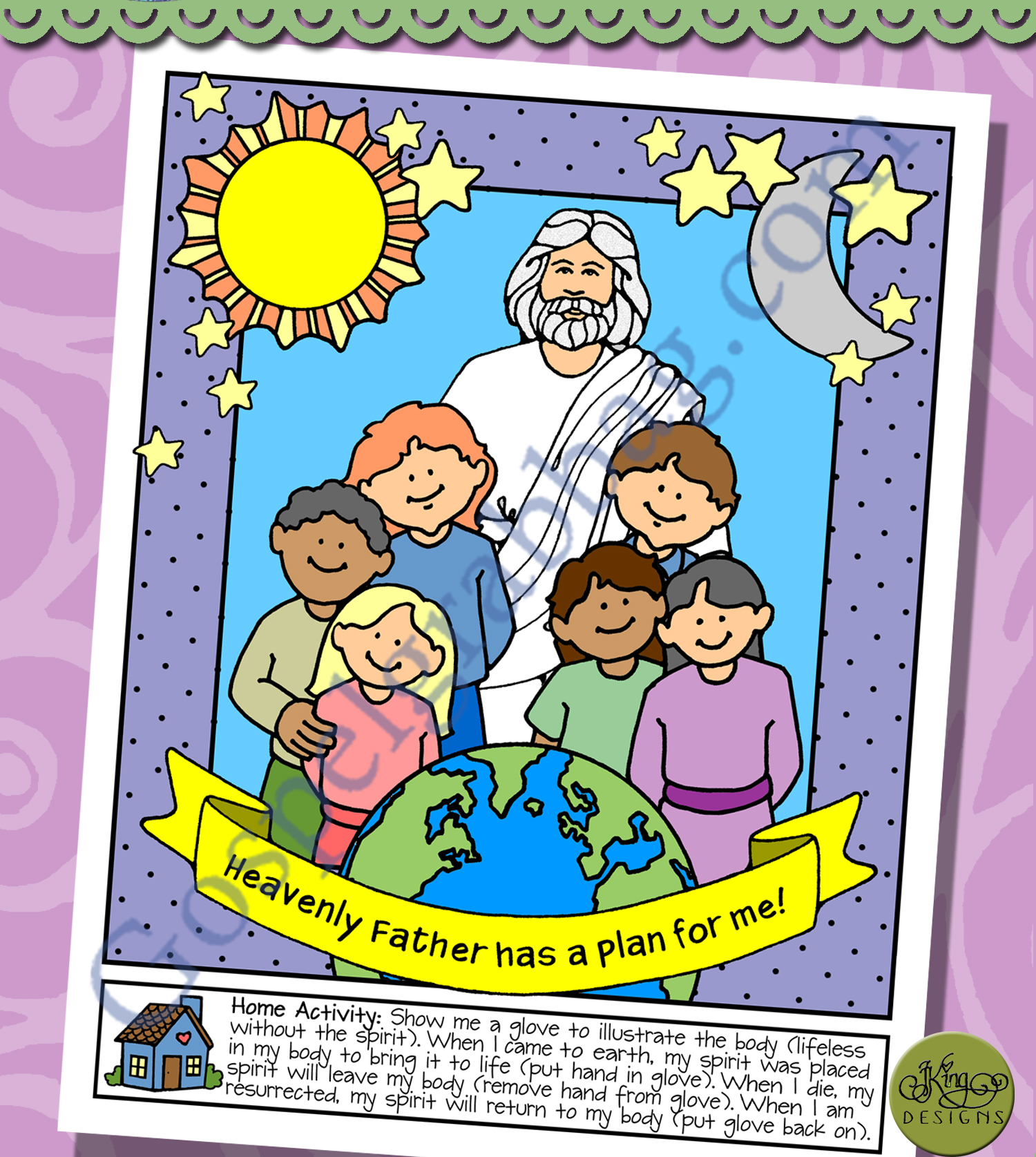 Plan of Happiness poster for children - Plan of Salvation