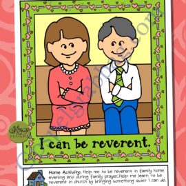 Little LESSON LIFESAVERS I Can Be Reverent Poster or Coloring Page