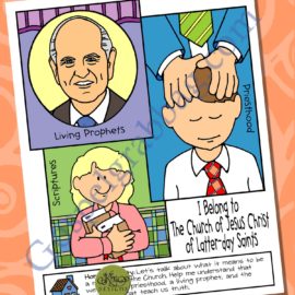 I Belong to the Church poster or coloring page