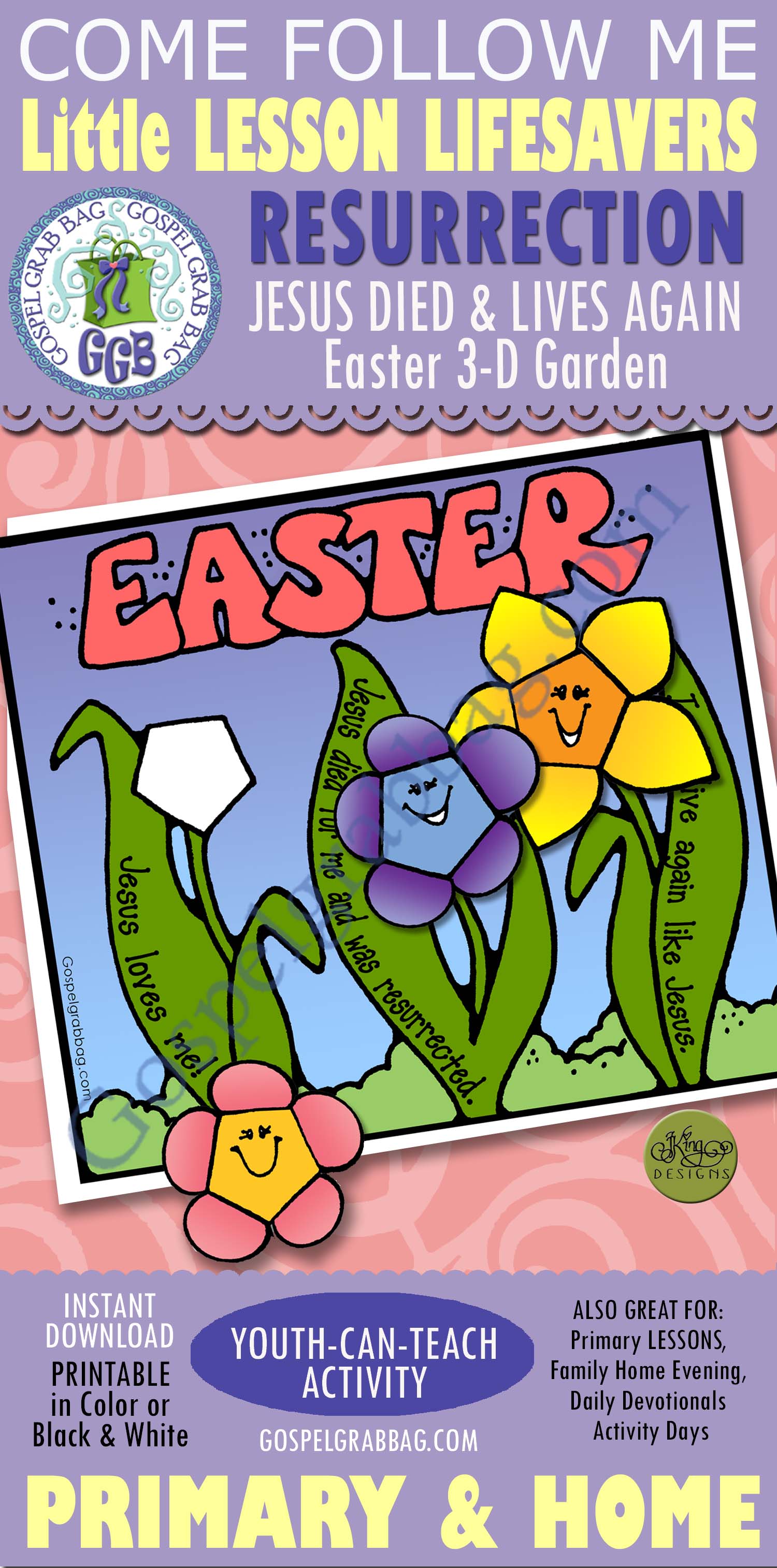 $1.50 Little LESSON LIFESAVER Activity for Come Follow Me – Primary and Home (family home evening), LDS, Christian, Bible Study
