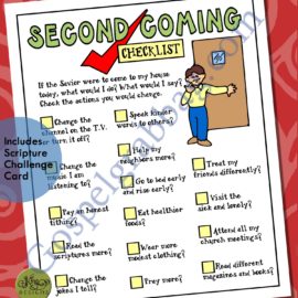 Second Coming checklist ACTIVITY Ages 8-11