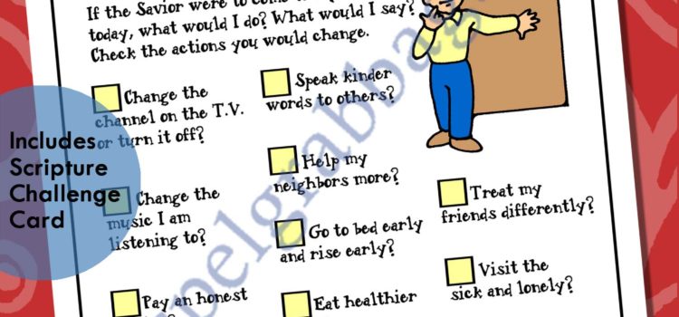 Second Coming checklist ACTIVITY Ages 8-11