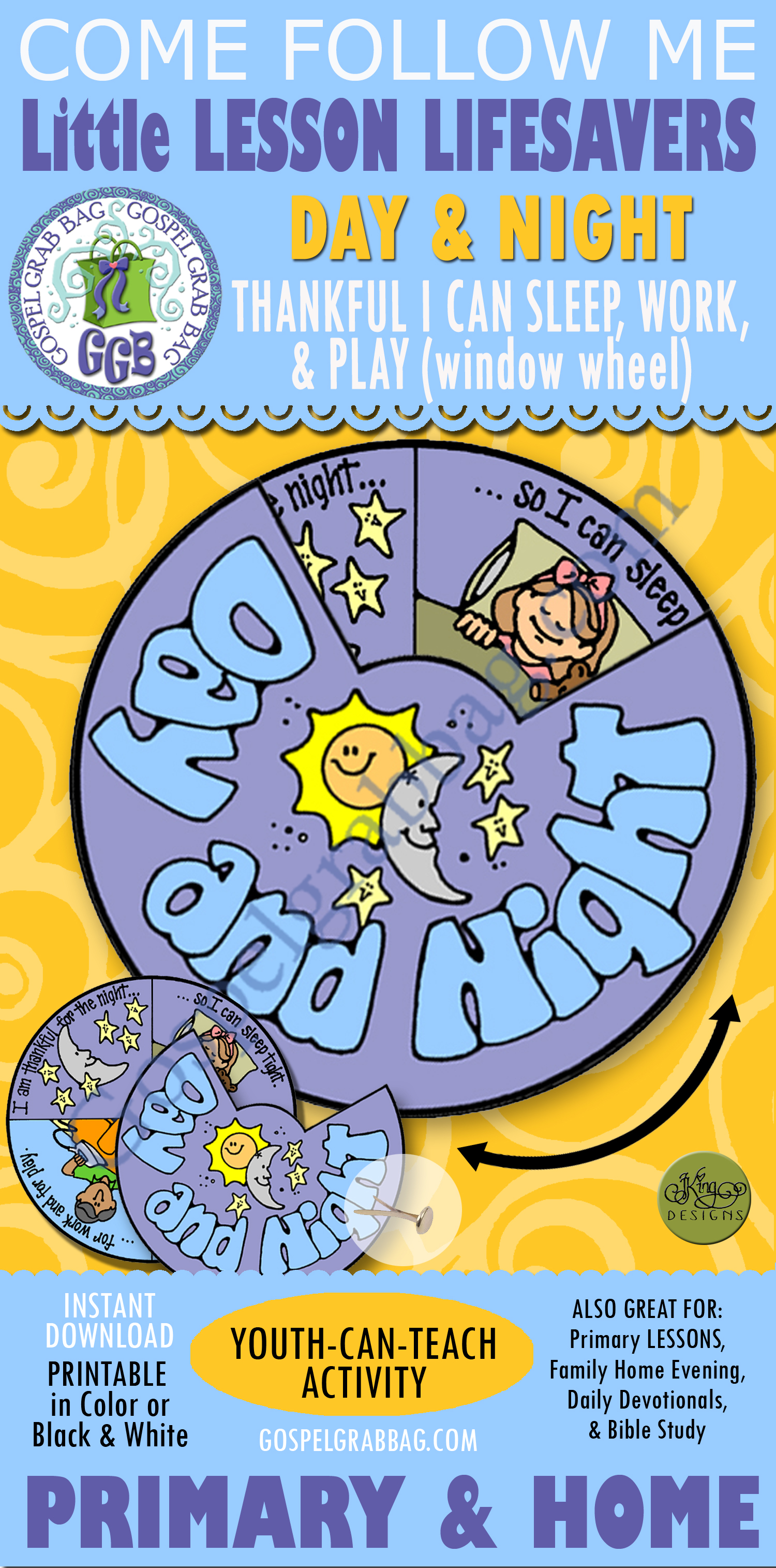 $1.50 Little LESSON LIFESAVER Activity for Ages 2-5 - Nursery, Primary and home, family home evening
