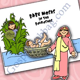 Bible Activity -Baby MOSES printable