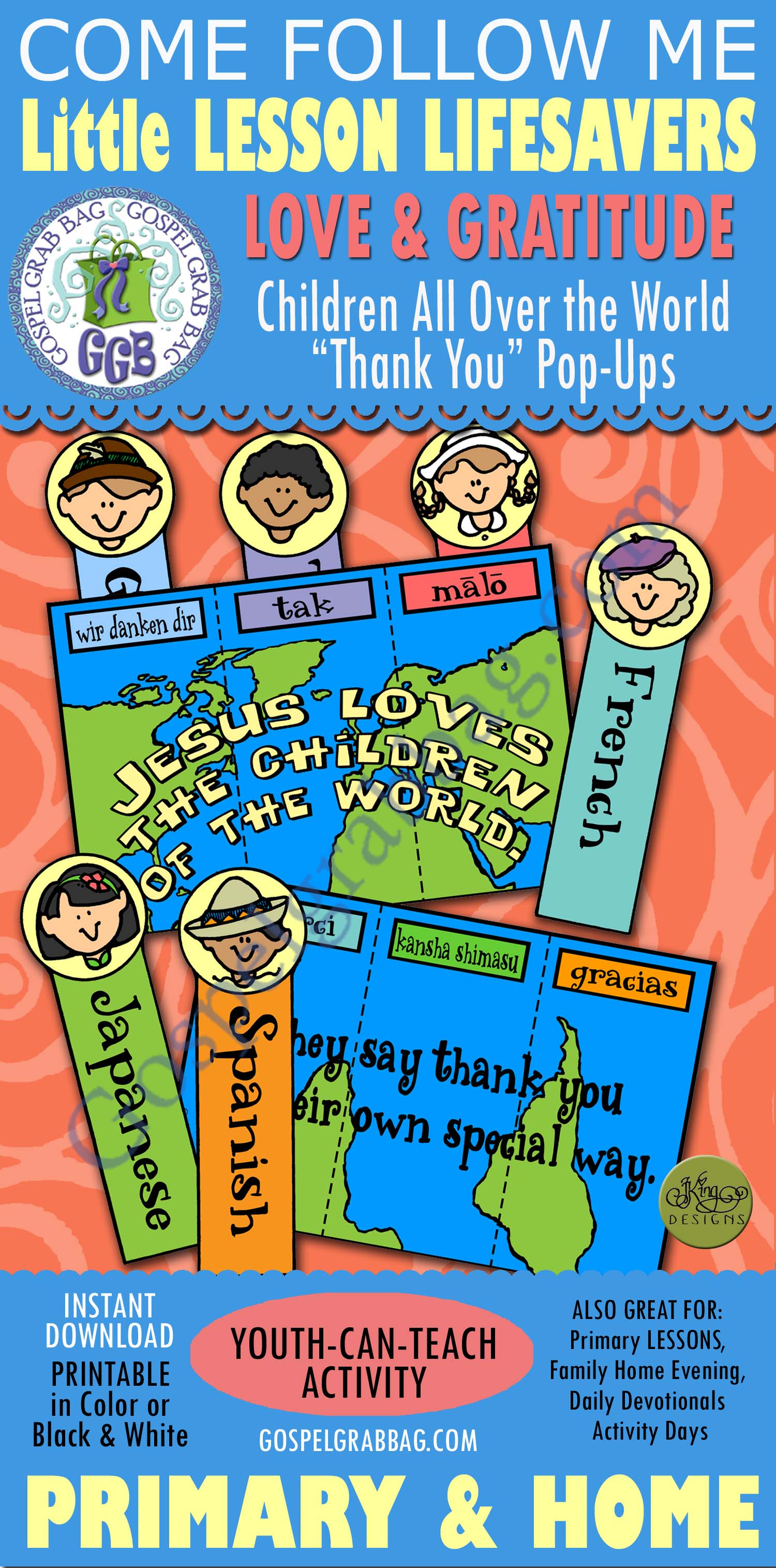 $1.75 Little LESSON LIFESAVER Activity for Come Follow Me – Teens, Young Women, Seminary, Sunday School, Family Home Evening, Bible Study