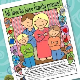 Family: Primary Lesson Helps, Nursery Lesson 12 I Can Pray with My Family, Sunbeam Lesson 27, We Can Pray As a Family