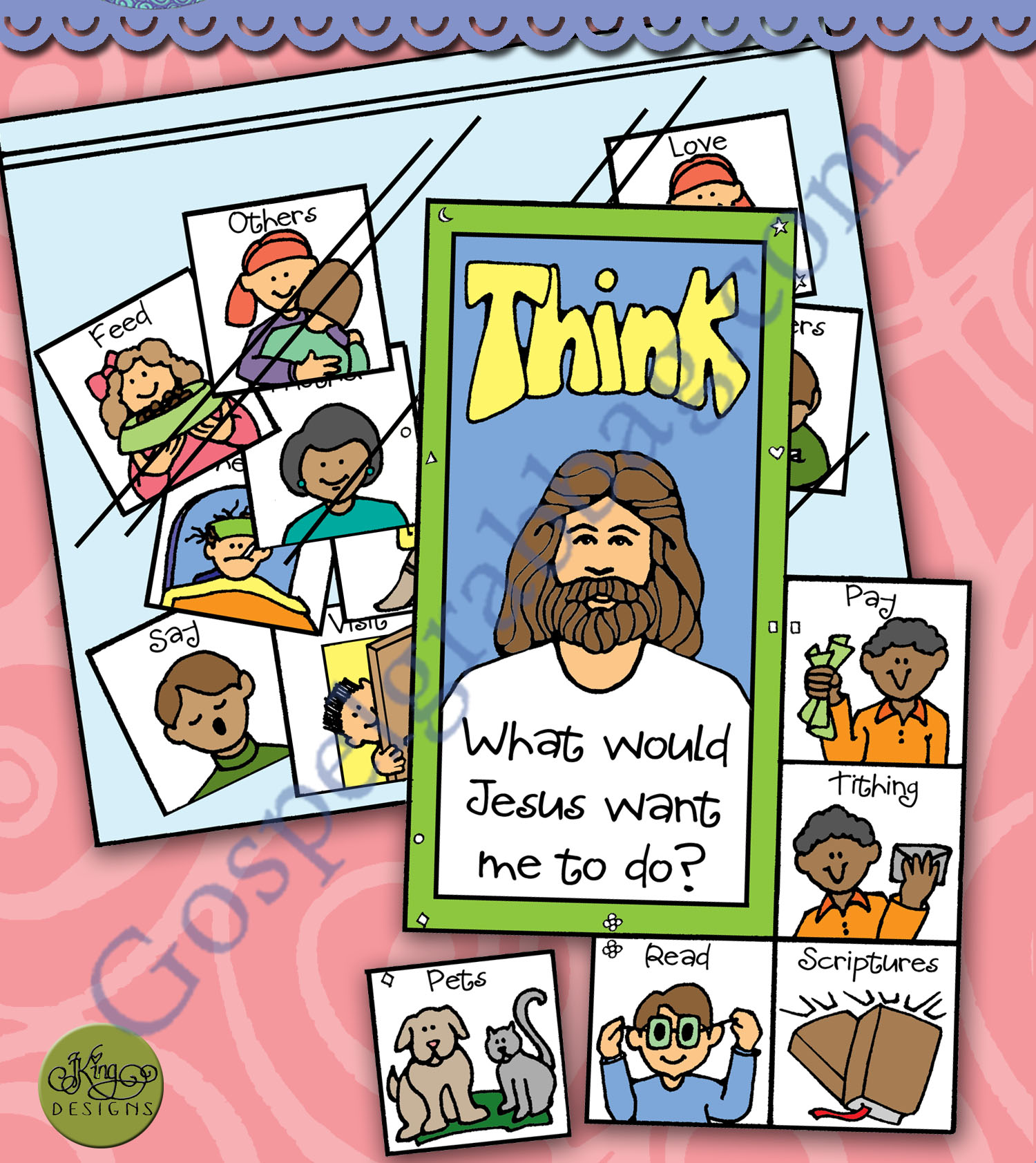 What would Jesus want me to do? Choose and Match Puzzle
