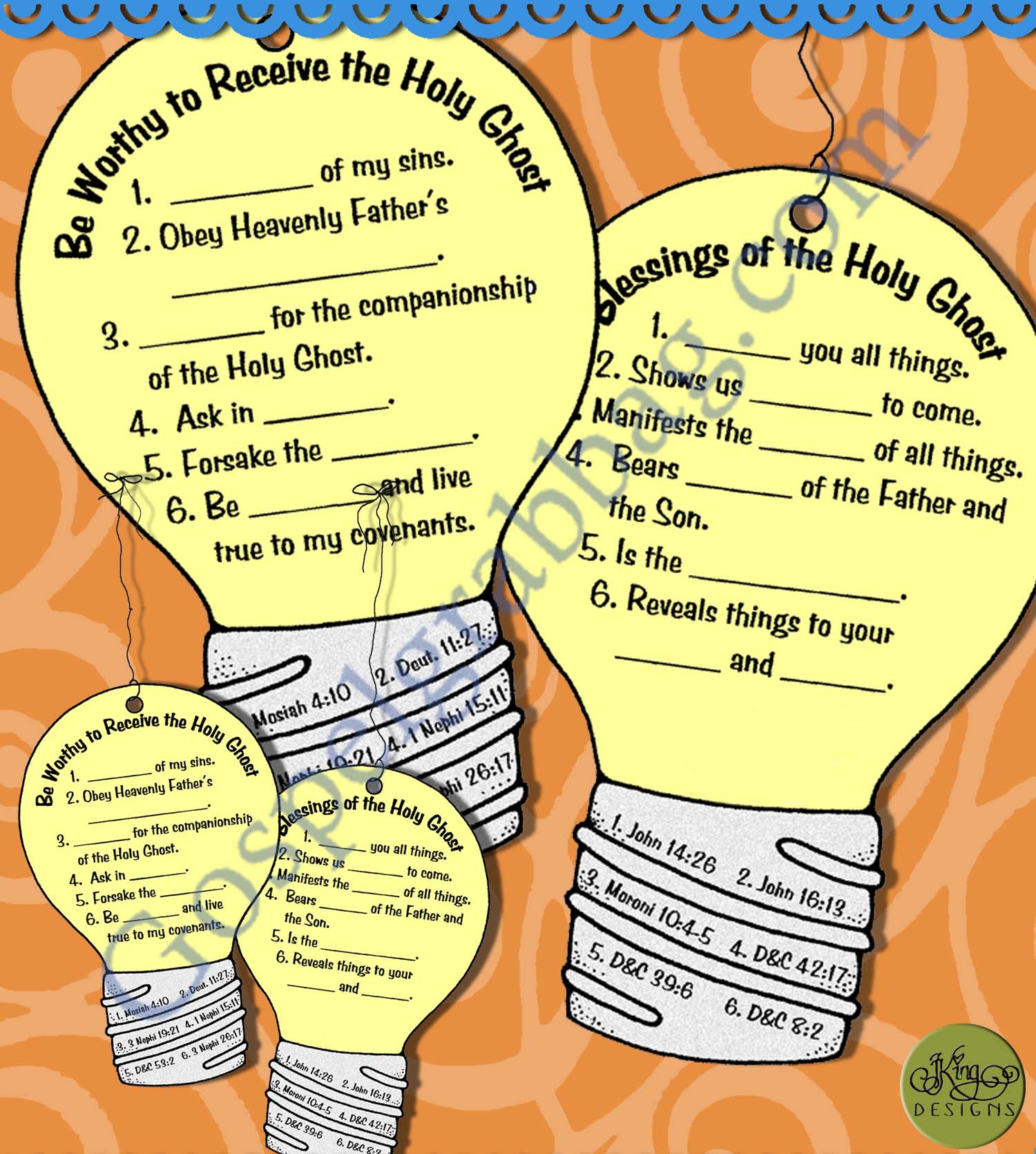 HOLY GHOST Activity: Light of the Holy Ghost mobile
