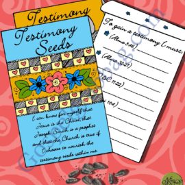 Testimony Seeds packet with clues interactive handout