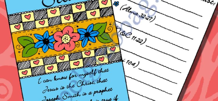 Testimony Seeds packet with clues interactive handout