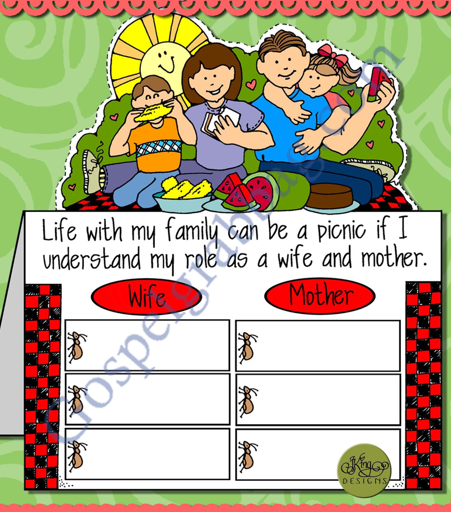 $1.75 LESSON LIFESAVER Activity for Come Follow Me Lesson "How do the roles of men and women complement each other in family"