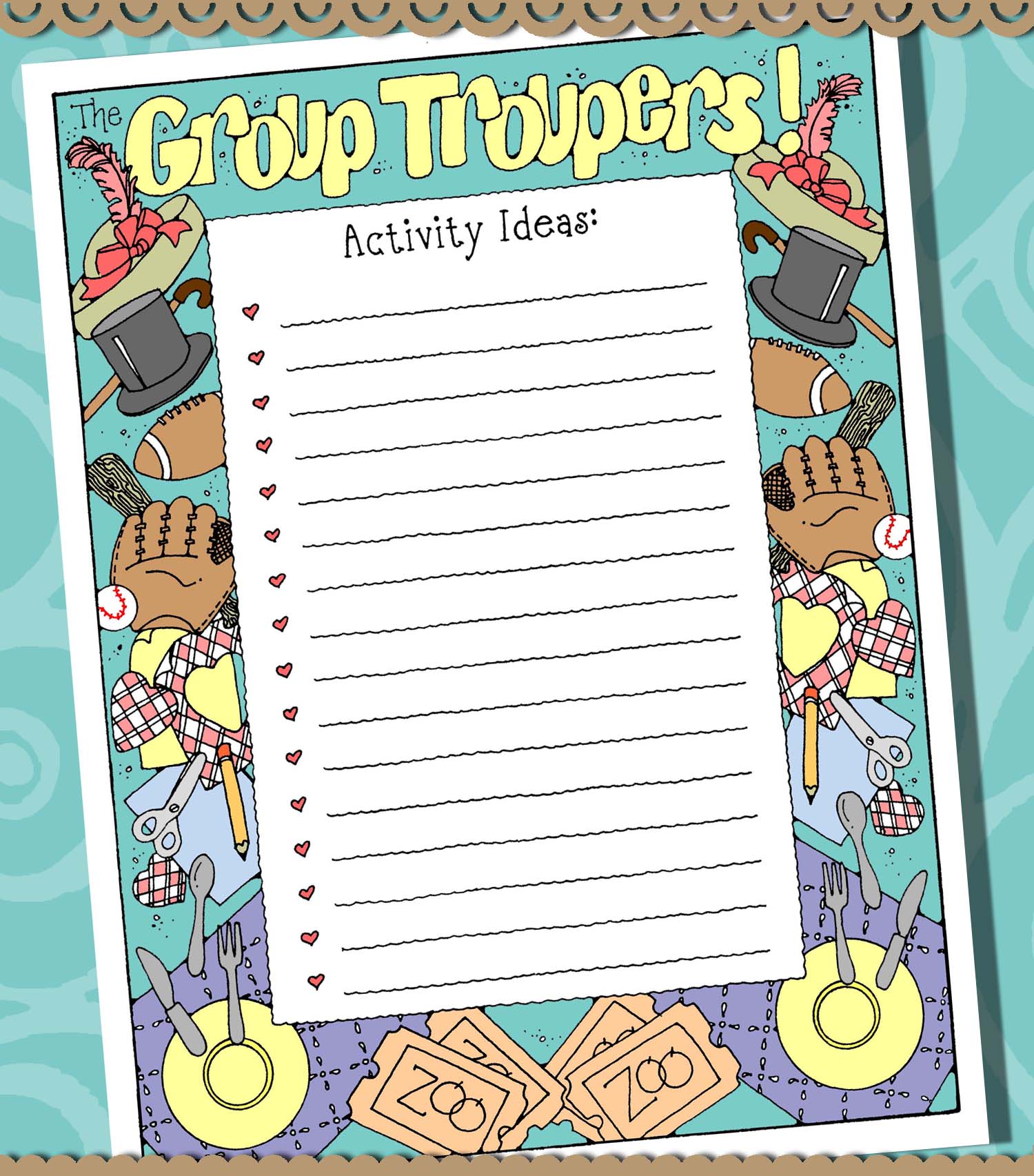 ACTIVITY IDEAS Group Troupers! planner