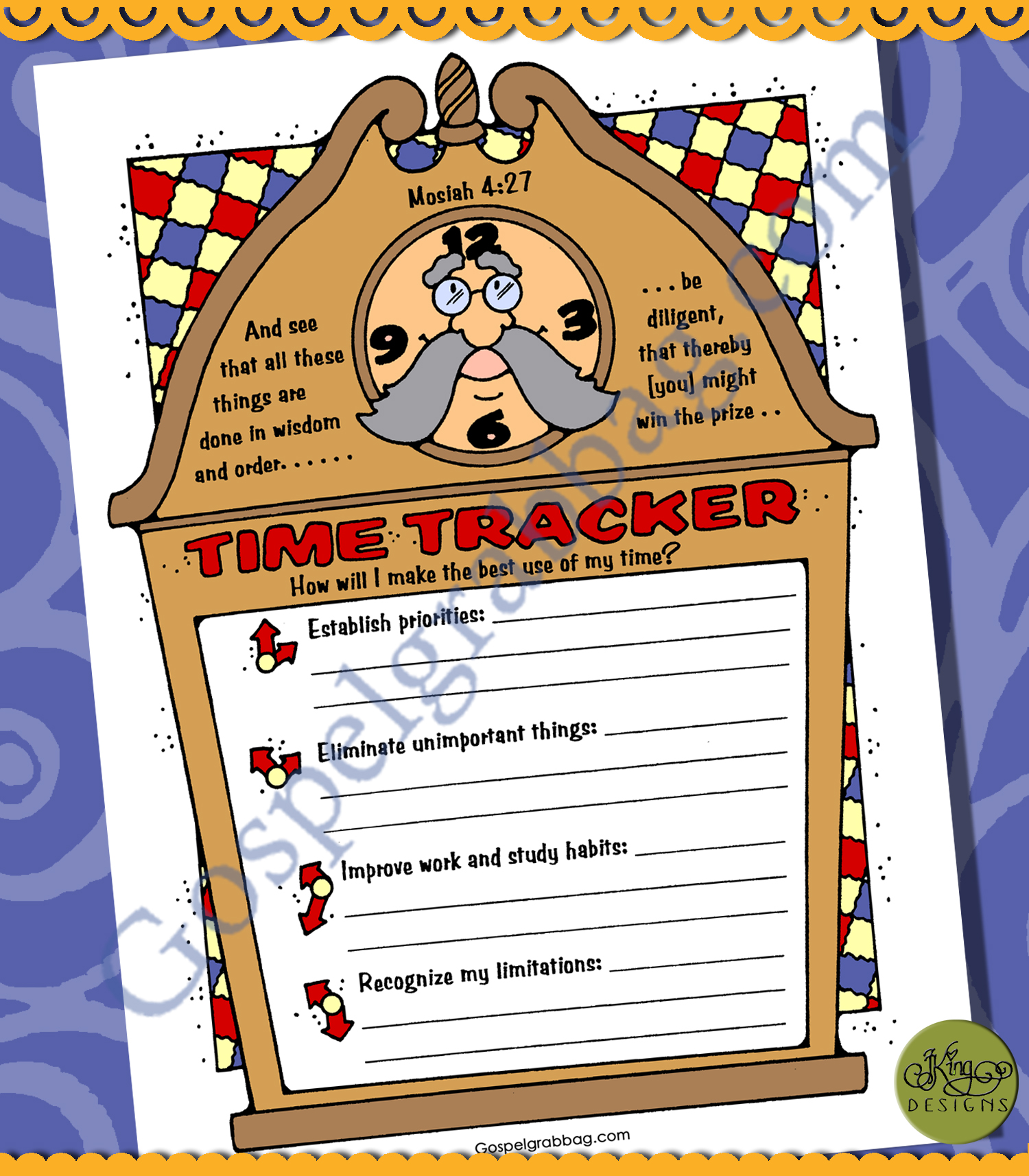 Time Management tracker journal