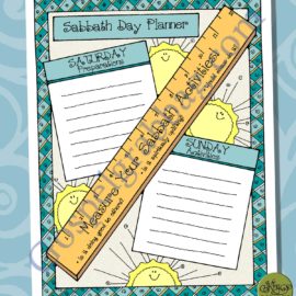 SABBATH DAY PLANNER preparation & activities