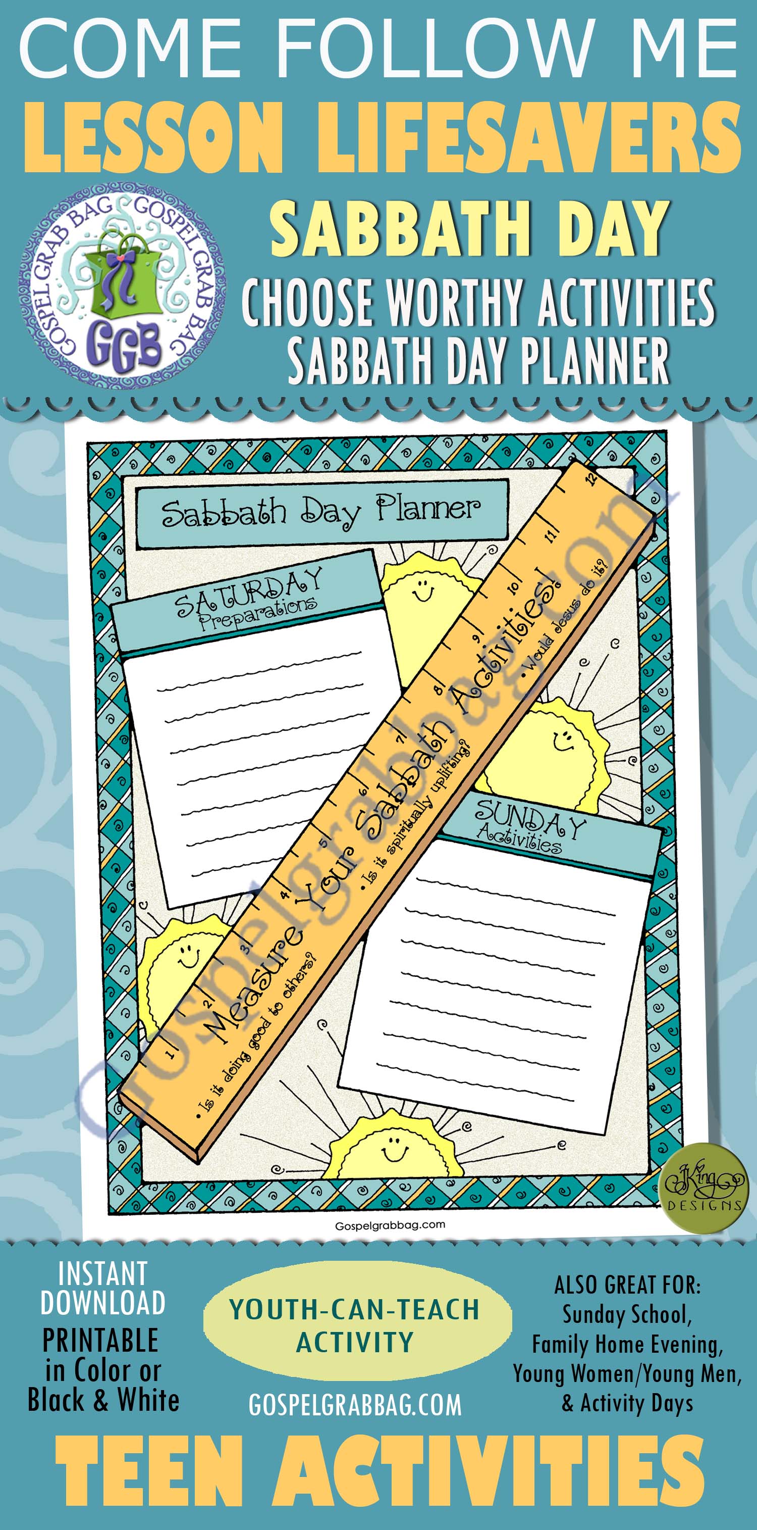 $1.75 LESSON LIFESAVER Activity for Come Follow Me - Young Women - Teens, Family Home Evening