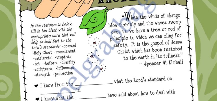 Activity Hold fast to the Lord’s Standards word find