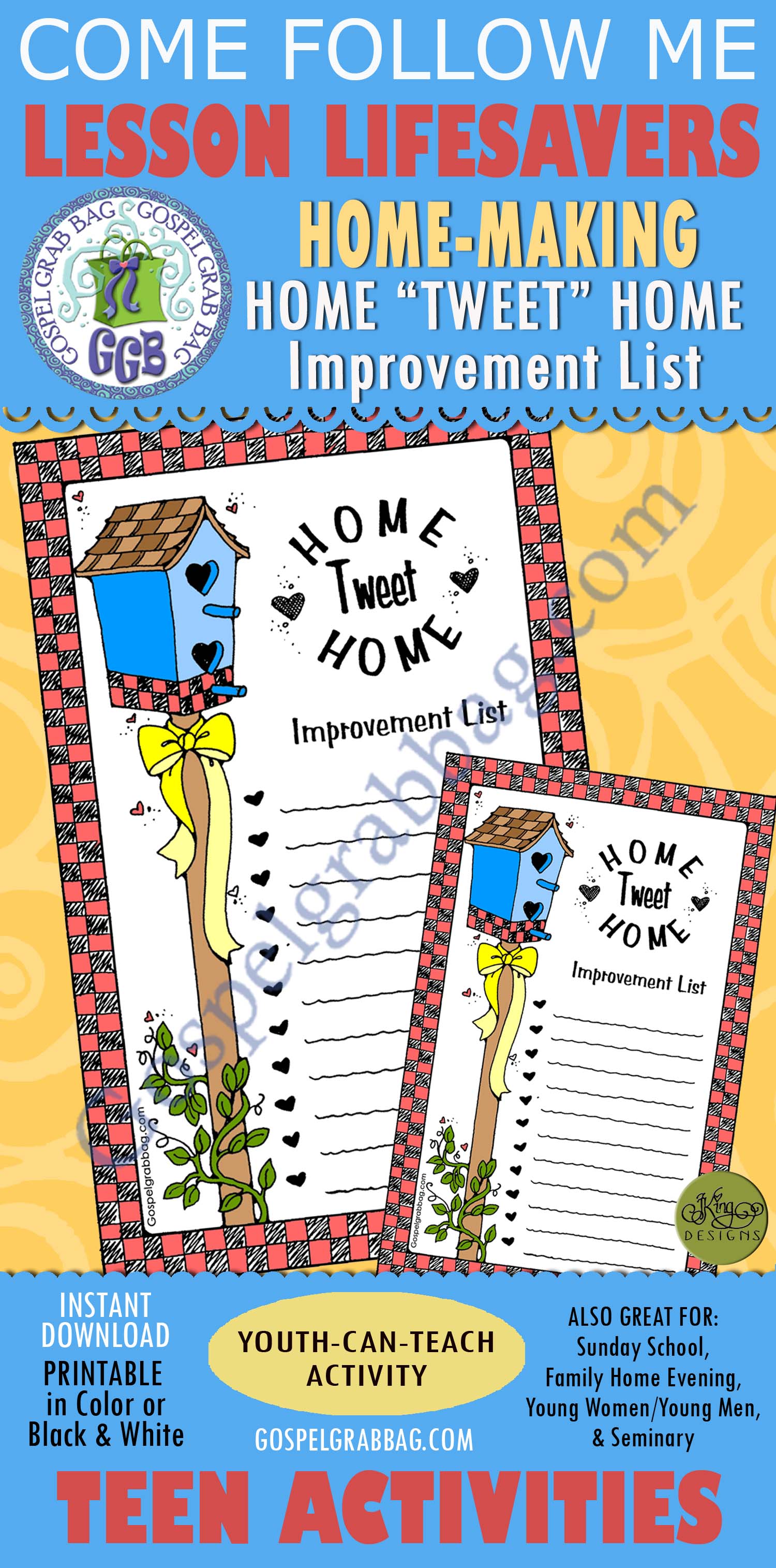 FAMILY Activity: Home Tweet Home Improvement List Home “Tweet” Home Improvement List