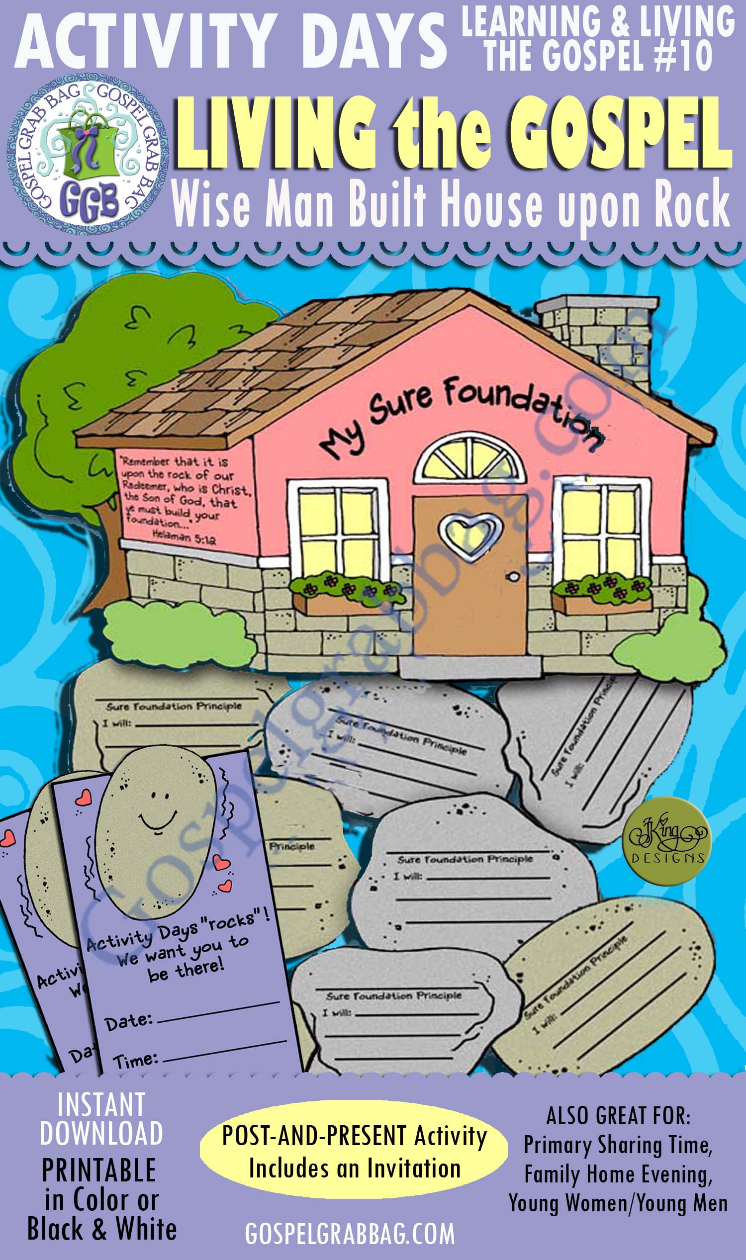 POST-AND-PRESENT Wise Man “Built His House Upon a Rock” – Testimony Building Project