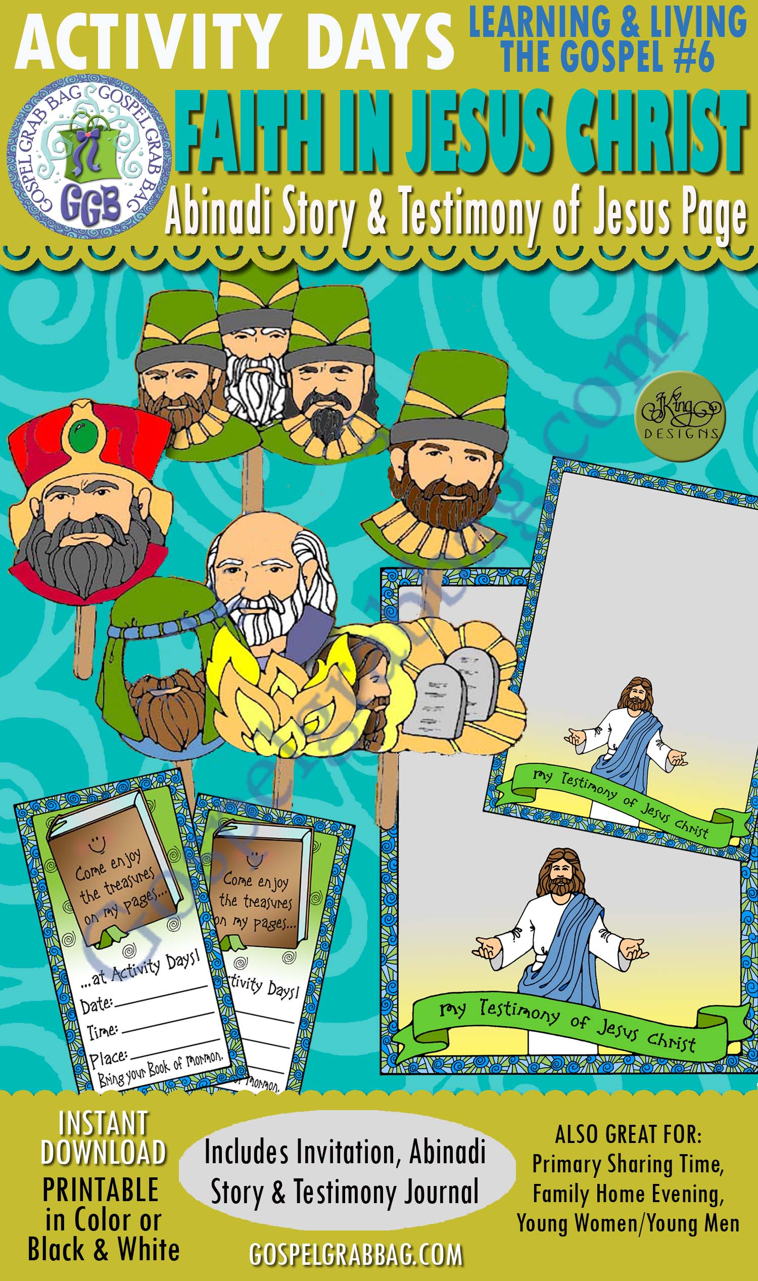 FAITH IN JESUS CHRIST Activity Days Learning and Living the Gospel Goal 6