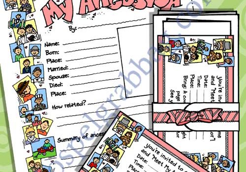 FAMILY HISTORY: Activity Days – Learning and Living the Gospel – Goal 8, create a pedigree chart and discuss temple work Meet My Ancestors Spotlight