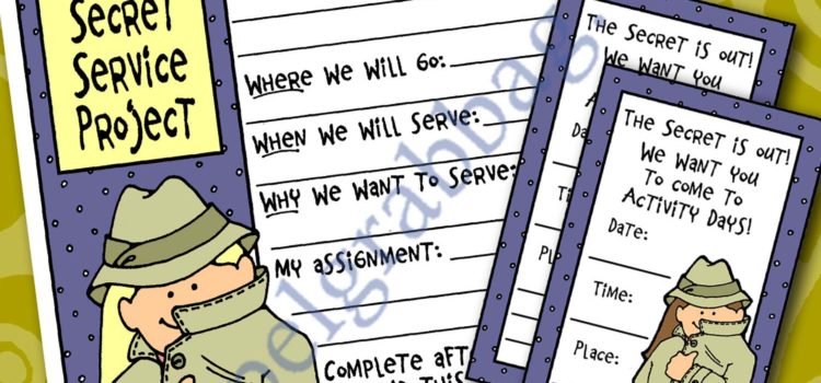 Service- Love: Lesson Activity – Activity Days – Serving Others – Goal 1, service, kindness, love SERVICE - KINDNESS: Activity Days: Serving Others, Goal 1 Invitation, Activity: Good Samaritan Secret Service Project planner, GospelGrabBag.com