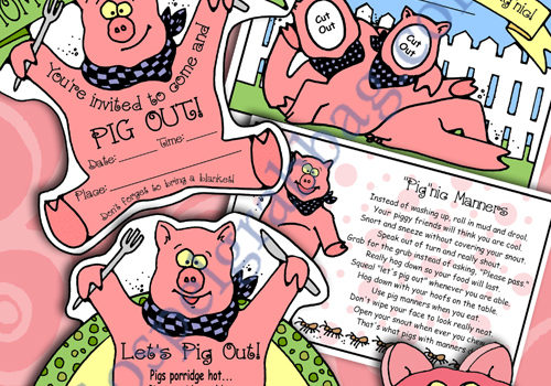$3.75 Activity Days - Super Socials - Mother and Daughter: "Mom and Miss Pig-nic" Picnic (Faith in God Activity Days)