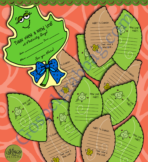 $3.75 Activity Days - Anytime Motivational Activity: Turn Over a New Leaf - For Faith in God Program