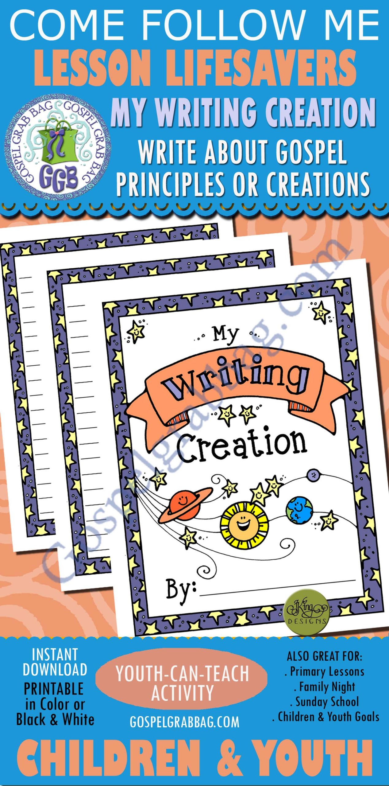 My Writing Creation activity