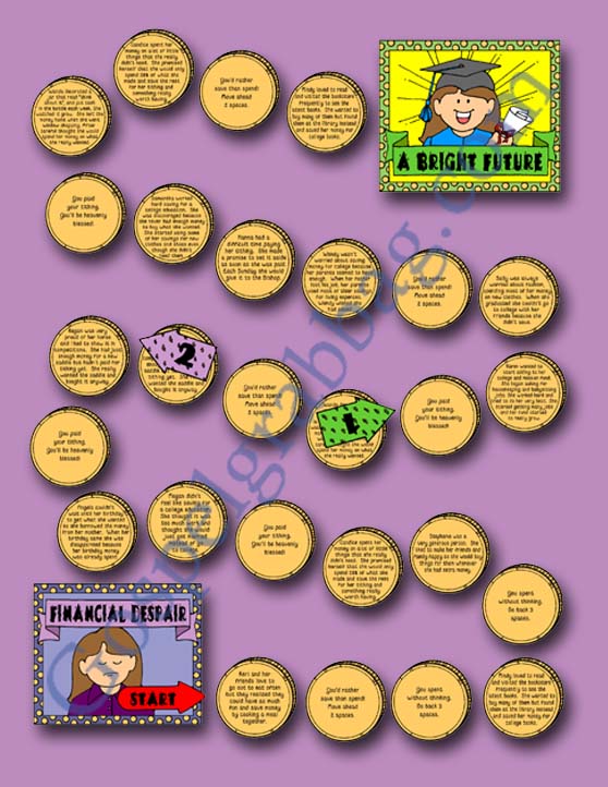 MIND YOUR MONEY GAME on tithing and savings and earning money