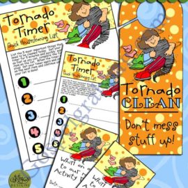 $3.25 Activity Days: Developing Talents Goal 7 Invitation, Tornado Timer 5 Step Planner, and Door Hanger reminder – Goal List 5 things to help around the house, Faith in God Activity Days, GospelGrabBag.com